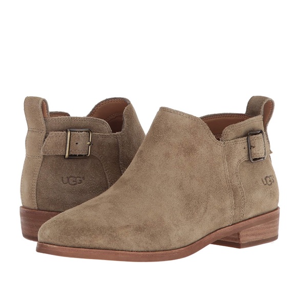Ugg Kelsea Leather Ankle Booties Nwt Sz 
